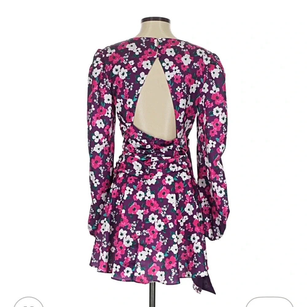 For Love And Lemons Hallie Floral Long Sleeve Dress - Picture 4 of 8